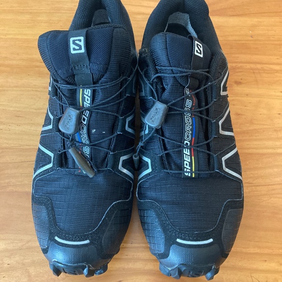 Salomon Men's Speed Cross 4 Trail Running Shoes, Size 8, Black - Picture 2 of 7